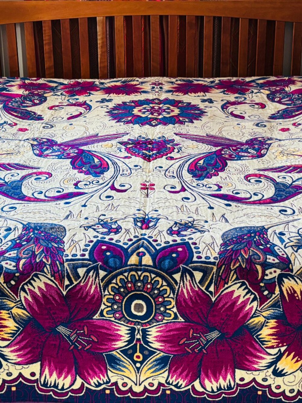 Mexican Humingbird Bedspread